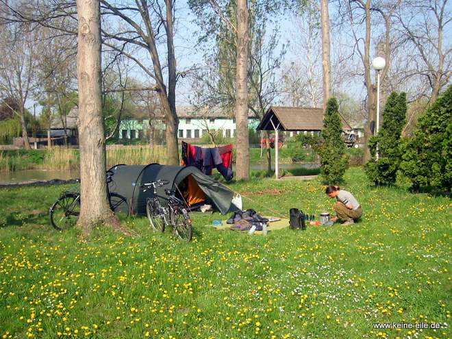 Radreise Ungarn: Campingplatz Szentes