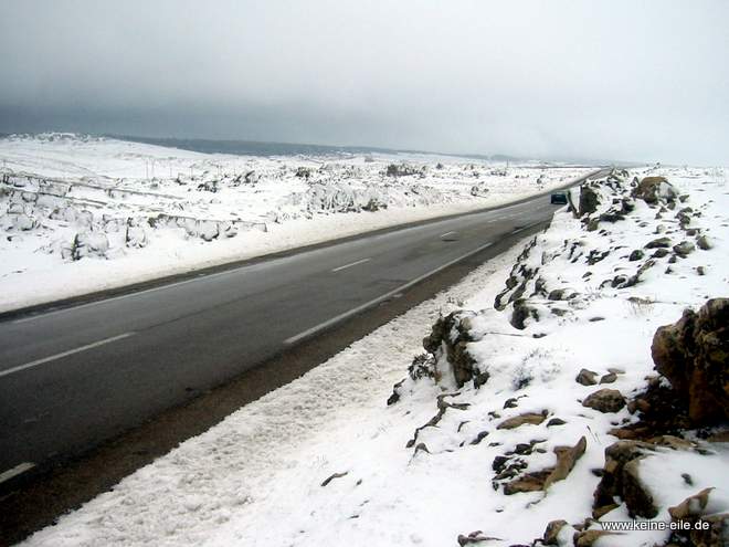Roadtrip Marokko: Schnee im Atlas