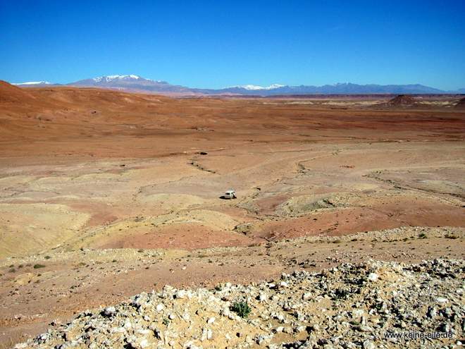 Roadtrip Marokko: steinige Landschaft
