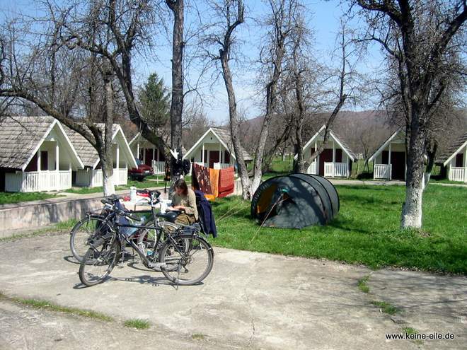 Radreise Rumänien: Campingplatz Cortea de Arges