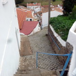 Portugal, Algarve, Aljezur: Gasse in der Altstadt von Aljezur