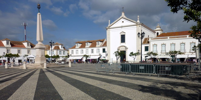 Vila Real de Santo António, Praca Pombal, Algarve, Portugal