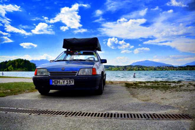 Der Opel Kadett in Faak am See