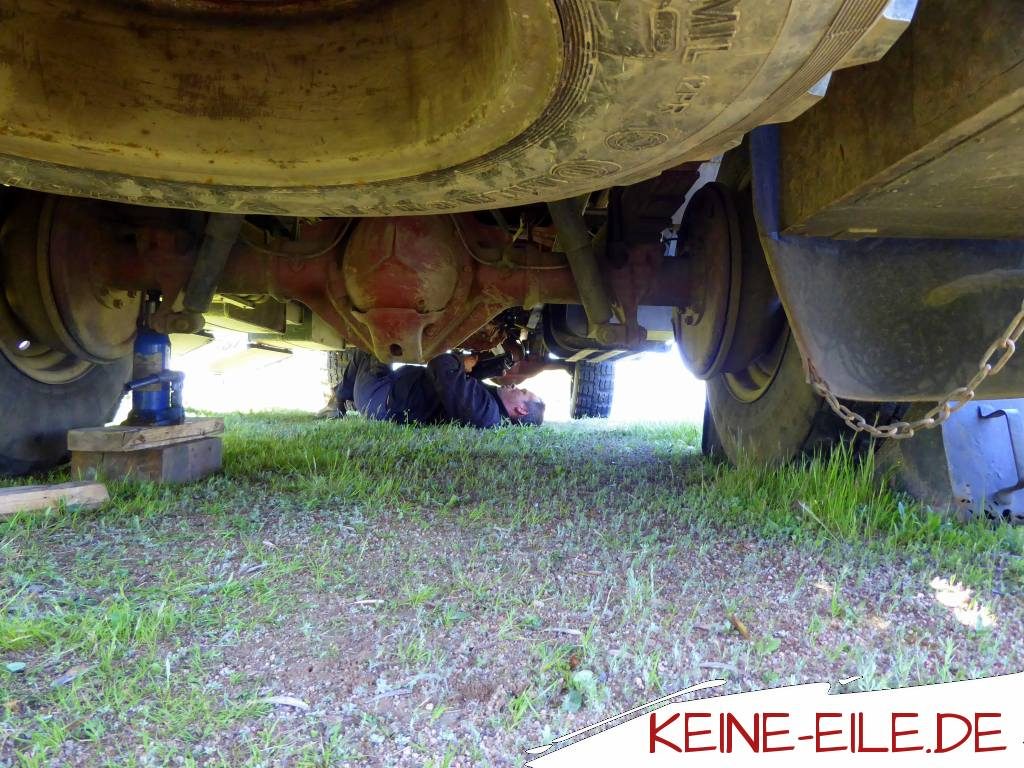 letzter Check vor der Rückfahrt nach Deutschland