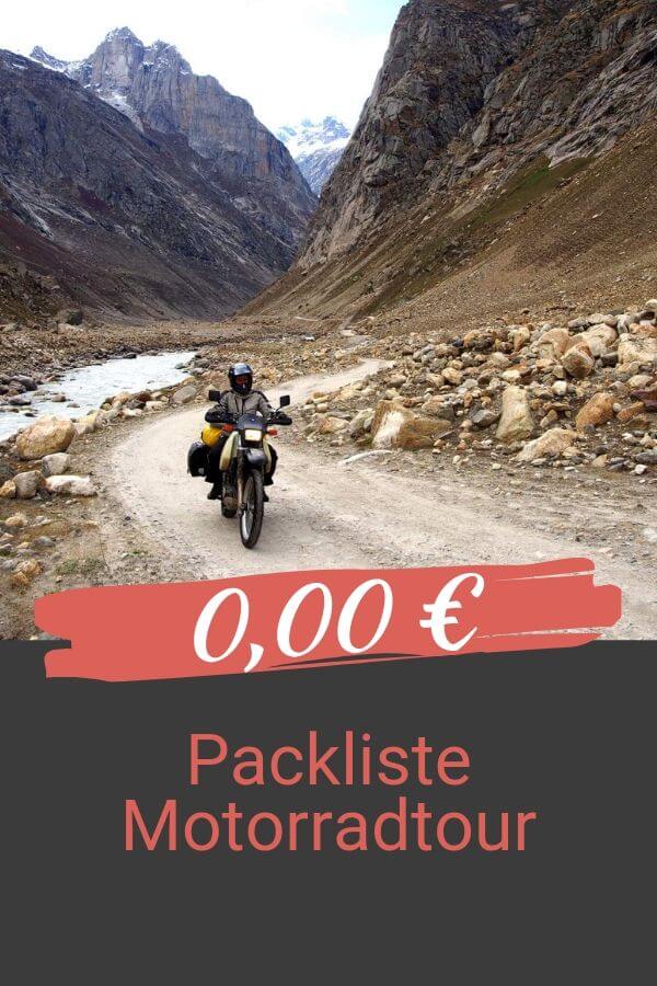 Packliste Motorradtour kaufen