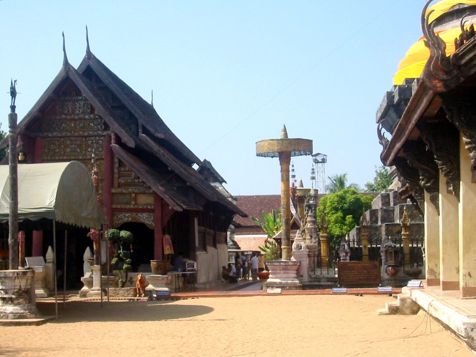 Ein Tempel bei Lampang